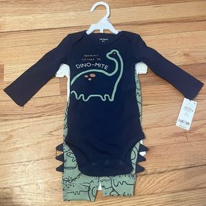 Carters Baby dinosaur three piece set